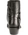 Image #7 - Old West Men's Zipper Western Ankle Boots, Black, hi-res
