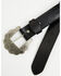 Image #6 - Idyllwind Women's Boot Stitch Roughout Suede Belt, Black, hi-res