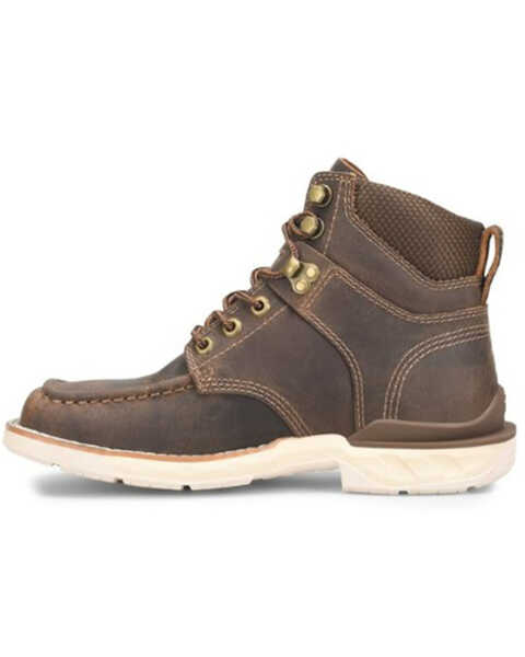 Image #2 - Double H Women's Spirit 4" Lace-Up Waterproof Work Boots - Composite Toe , Brown, hi-res