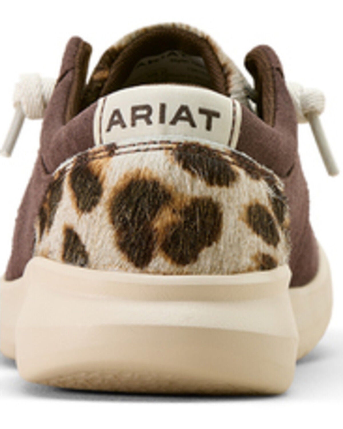 Image #3 - Ariat Women's Hilo Hairon Leopard Print Casual Shoes - Moc Toe, Chocolate, hi-res