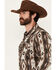 Image #2 - Rock & Roll Denim Men's Southwestern Print Long Sleeve Snap Stretch Western Shirt, Black, hi-res