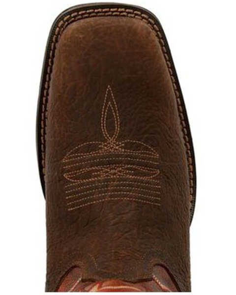 Image #6 - Durango Men's Rebel Western Boots - Square Toe, Brown, hi-res