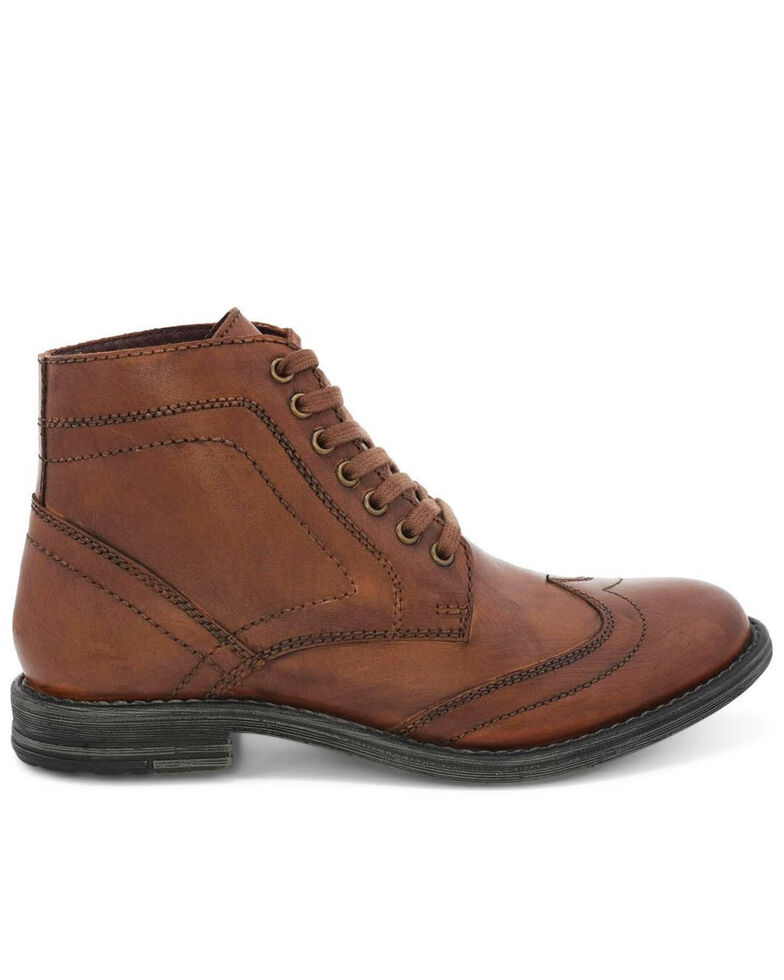 Evolutions Men's Tan Outlaw II Lace-Up Boots - Round Toe, Tan, hi-res