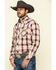 Image #3 - Roper Men's West Made Multi Rope Plaid Long Sleeve Western Shirt, , hi-res