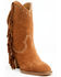 Image #1 - Idyllwind Women's Sidewinder Studded Fringe Suede Fashion Boots - Round Toe, Brown, hi-res
