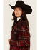 Image #2 - Wrangler Retro Women's Plaid Print Long Sleeve Snap Western Shirt, Brown, hi-res