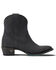 Image #2 - Lane Women's Plain Jane Western Booties - Round Toe, Black, hi-res