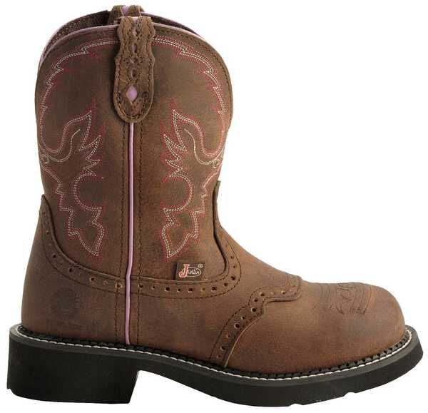 Image #2 - Justin Gypsy Women's Wanette 8" EH Work Boots - Steel Toe, , hi-res