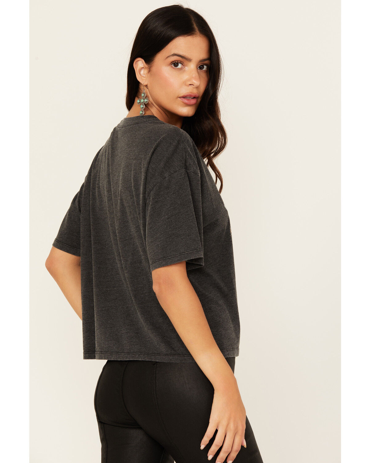 Image #4 - Shyanne Women's Chain Front Whiskey Short Sleeve Graphic Tee, Black, hi-res
