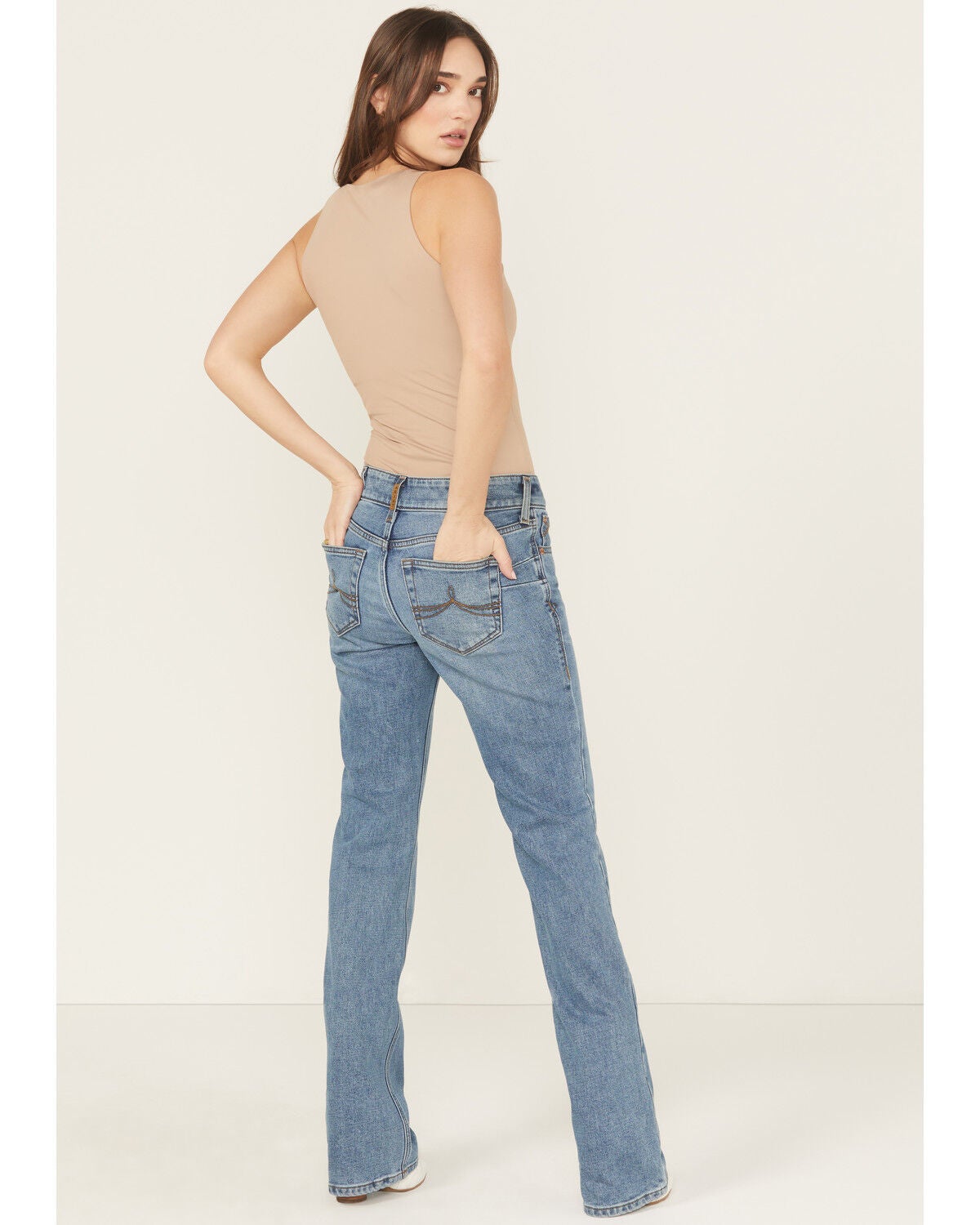 Image #3 - Ariat Women's Medium Wash Acclimatize Bootcut Stretch Denim Jeans, Medium Wash, hi-res
