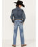 Image #3 - Wrangler Retro Boys' Light Wash Stretch Slim Straight Jeans, Light Blue, hi-res
