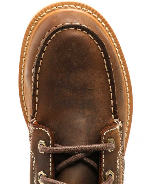Hawx Men's Grade Moc Distressed Wedge Work Boots - Nano Composite Toe, Distressed Brown, hi-res