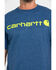 Image #4 - Carhartt Men's Signature Logo Graphic Short Sleeve Work T-Shirt , Indigo, hi-res