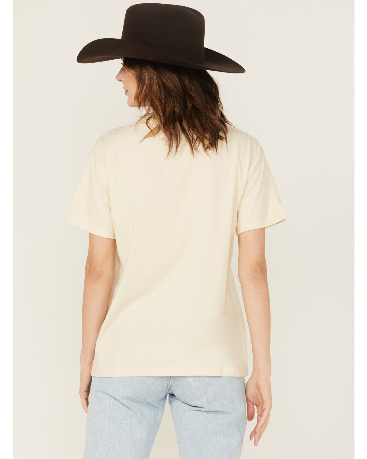 Image #4 - Shyanne Women's Give 'Em Hell Short Sleeve Boyfriend Graphic Tee, Natural, hi-res