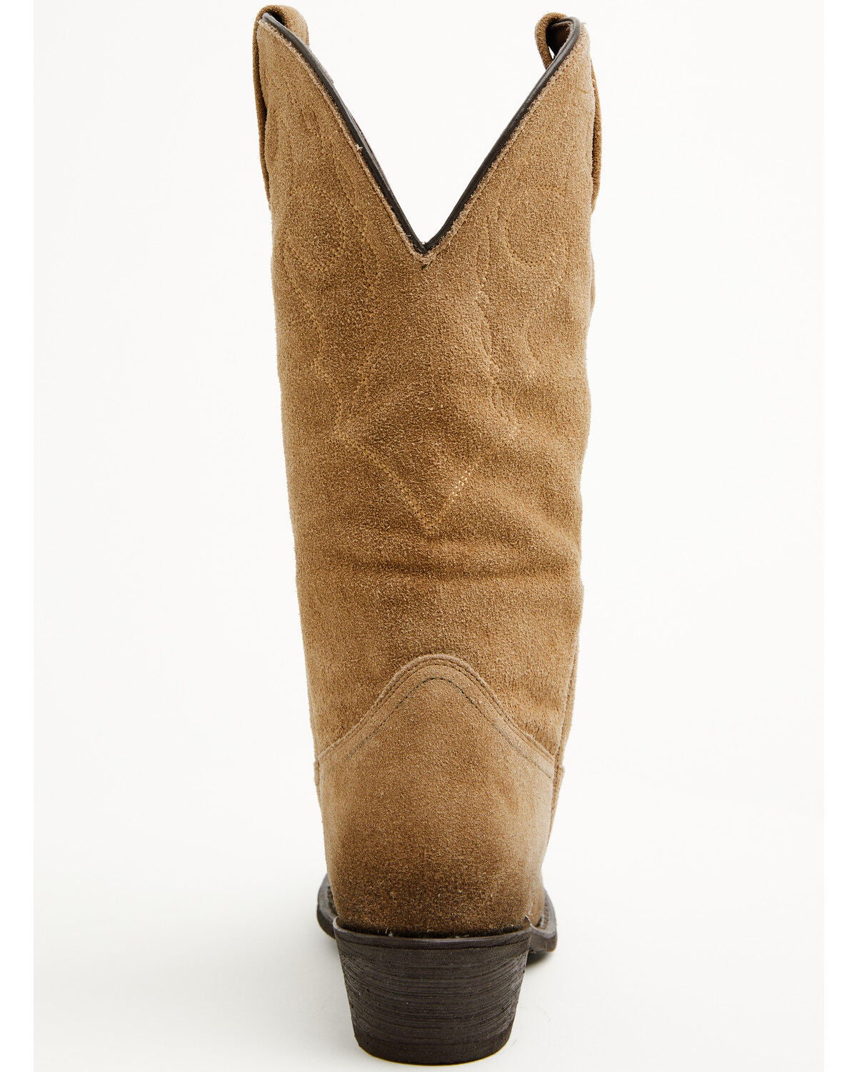 Image #4 - Laredo Women's Meadowlark Suede Western Boots - Round Toe, Camel, hi-res