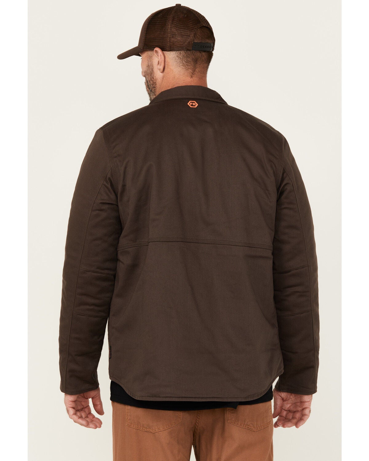 Image #4 - Hawx Men's FR Solid Car Coat, Brown, hi-res