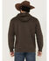 Image #4 - Wrangler Men's Cowboy and Rope Logo Graphic Hooded Sweatshirt, Brown, hi-res