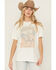 Image #1 - Ariat Women's Rodeo Pearl Short Sleeve Graphic Tee, White, hi-res