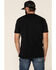 Image #4 - Brothers & Arms Men's Red Line Flag Graphic Short Sleeve T-Shirt , Black, hi-res