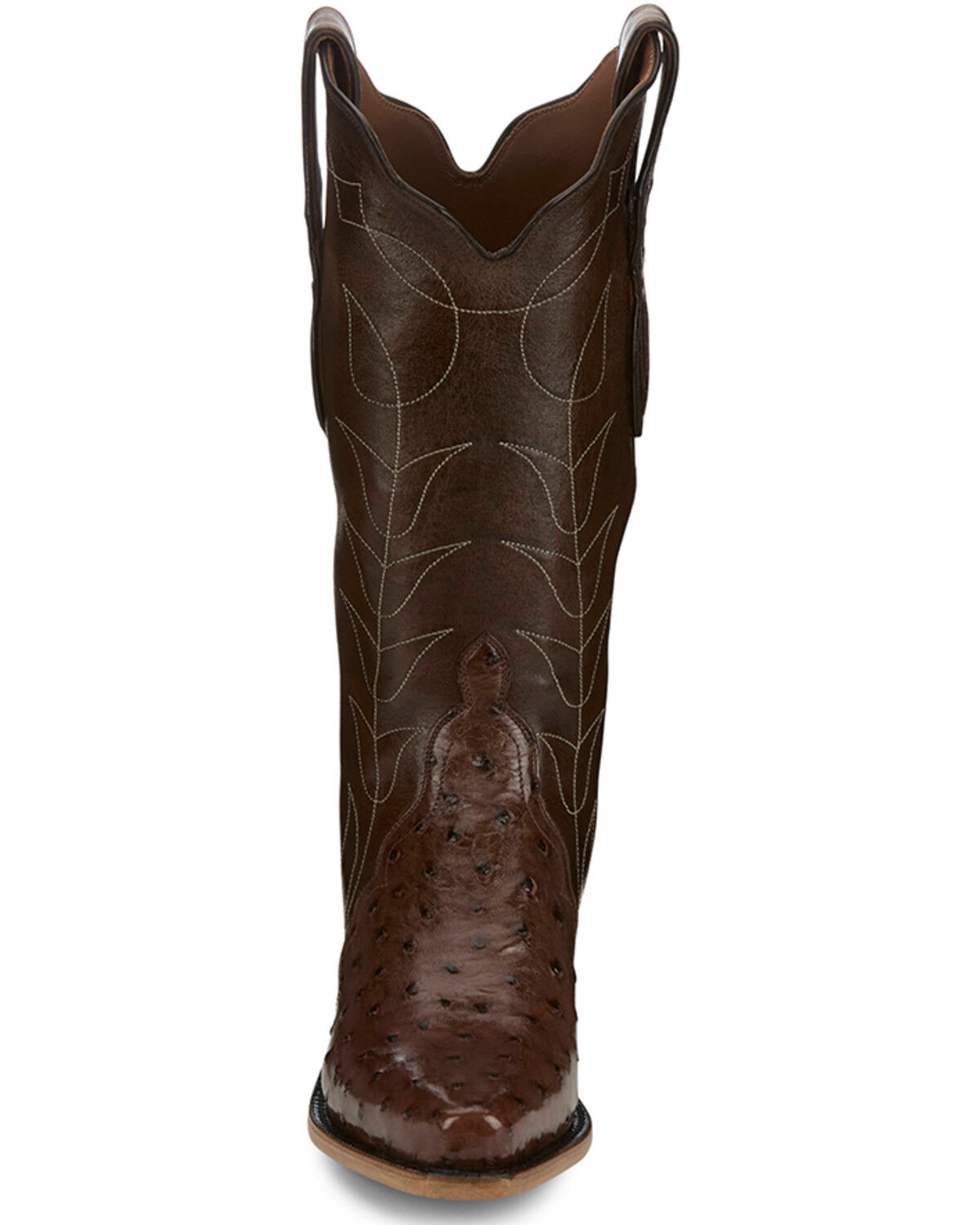 Image #4 - Tony Lama Women's Boot Barn Exclusive Kango Tobac Exotic Ostrich Western Boots - Snip Toe, Brown, hi-res