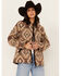 Image #1 - Cripple Creek Women's Southwestern Print Concho Jacket, Brown, hi-res