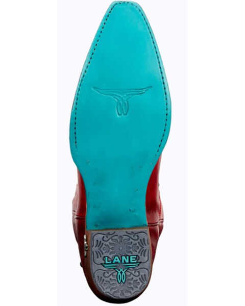 Image #6 - Lane Women's Cossette Western Boots - Snip Toe, Ruby, hi-res