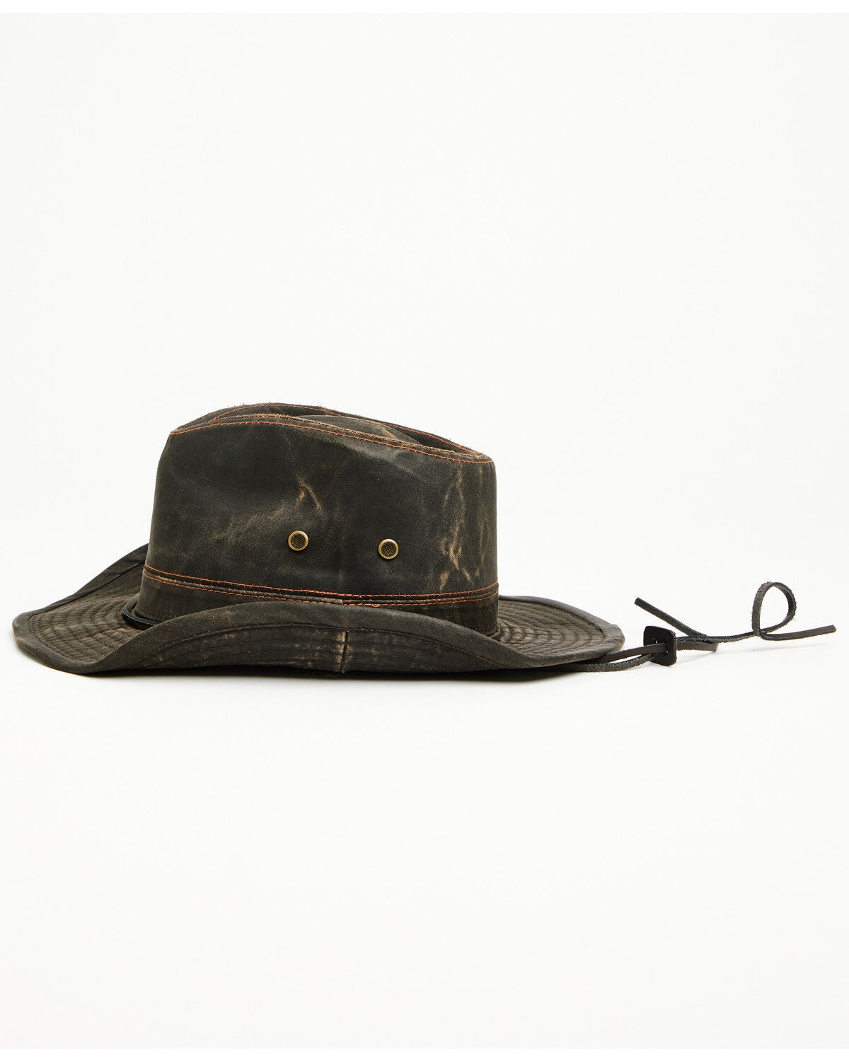 Image #3 - Cody James Men's Weathered Cotton Work Sun Hat, Brown, hi-res