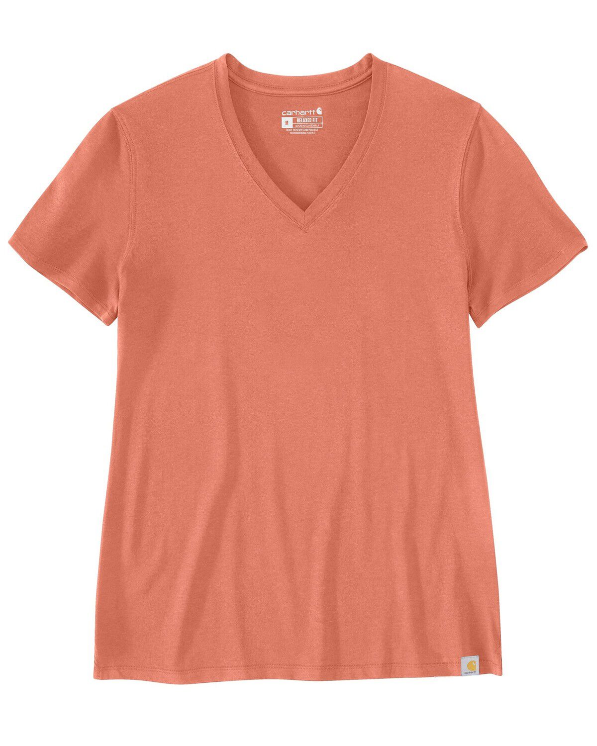 Image #2 - Carhartt Women's Relaxed Fit Lightweight Short Sleeve V-Neck T-Shirt, , hi-res