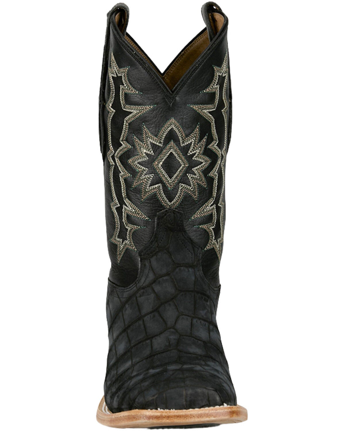 Image #4 - Tony Lama Men's Exotic Alligator Miguel Western Boots - Broad Square Toe, Black, hi-res