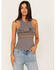 Image #1 - Cleo + Wolf Women's Mixed Drinks Graphic Tank, Steel, hi-res