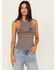 Image #1 - Cleo + Wolf Women's Mixed Drinks Graphic Tank , Steel, hi-res