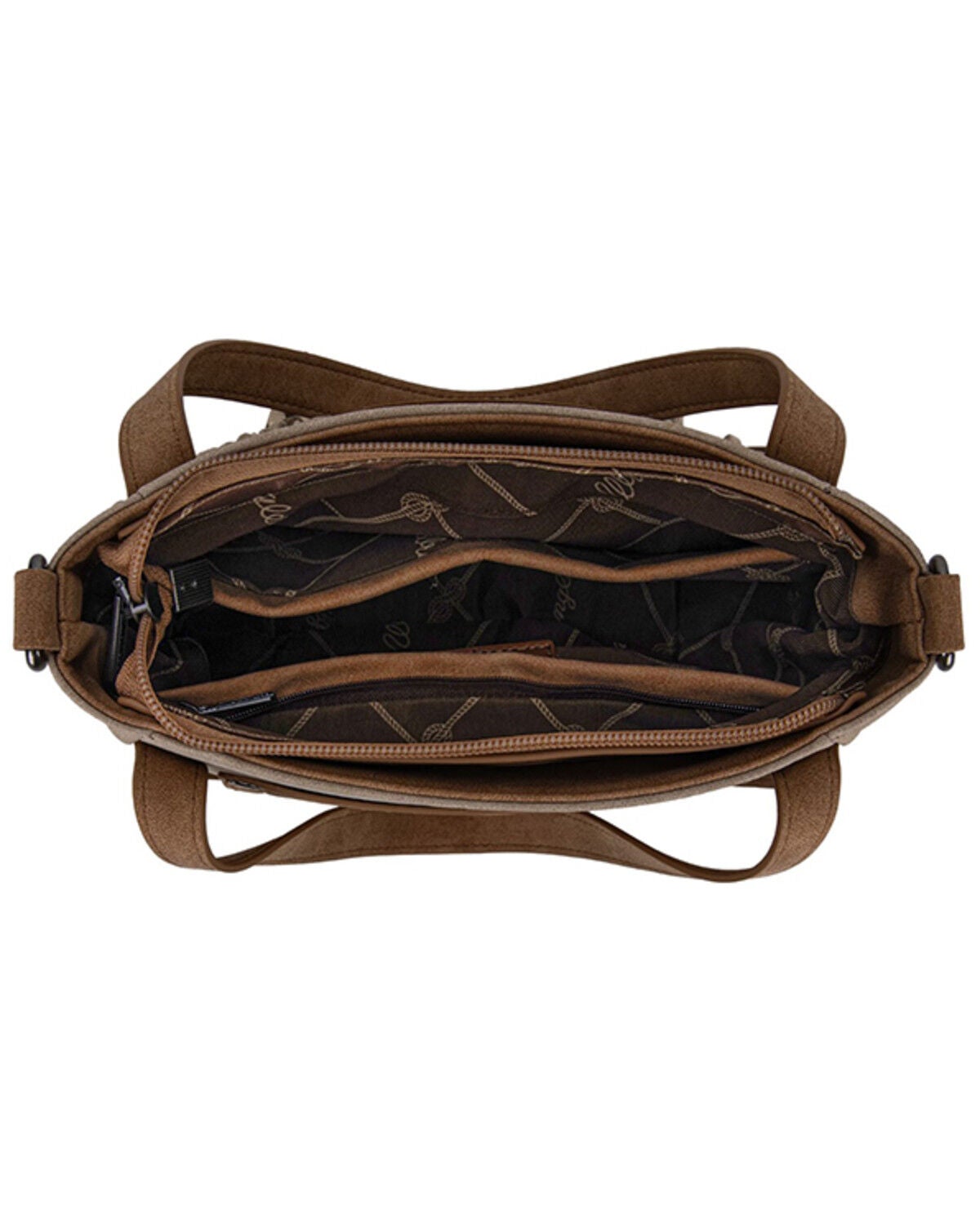 Image #4 - Wrangler Women's Two Tone Mini Tote Crossbody, Coffee, hi-res