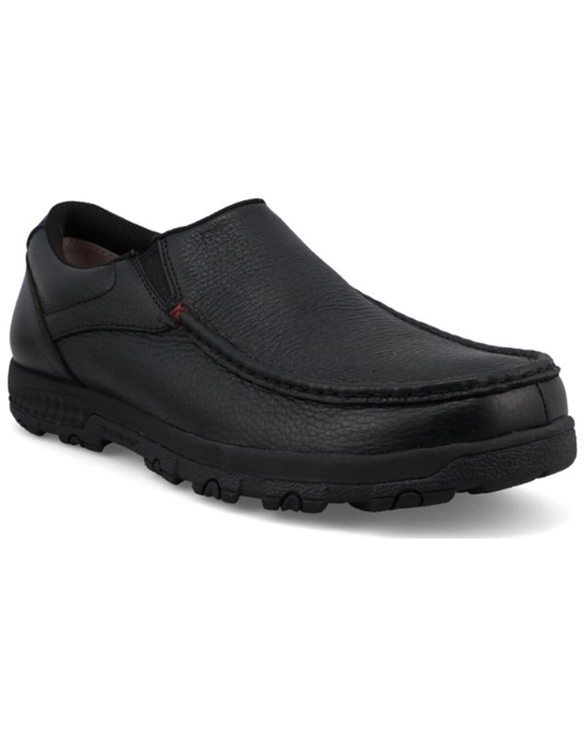 Image #1 - Twisted X Men's Slip-On Driving Shoe - Moc Toe, Black, hi-res