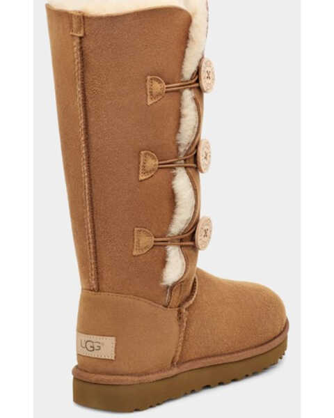 Image #4 - UGG Women's Bailey Button Triplet II Water Resistant Boots, Chestnut, hi-res