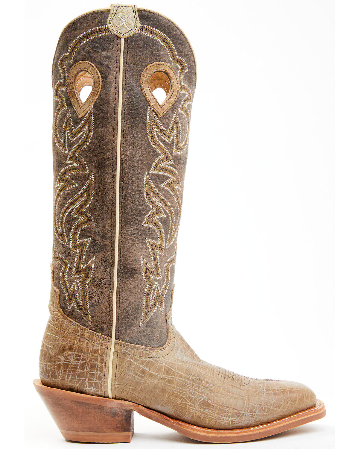 Image #2 - Twisted X Men's Buckaroo Western Boots - Broad Square Toe, Brown, hi-res