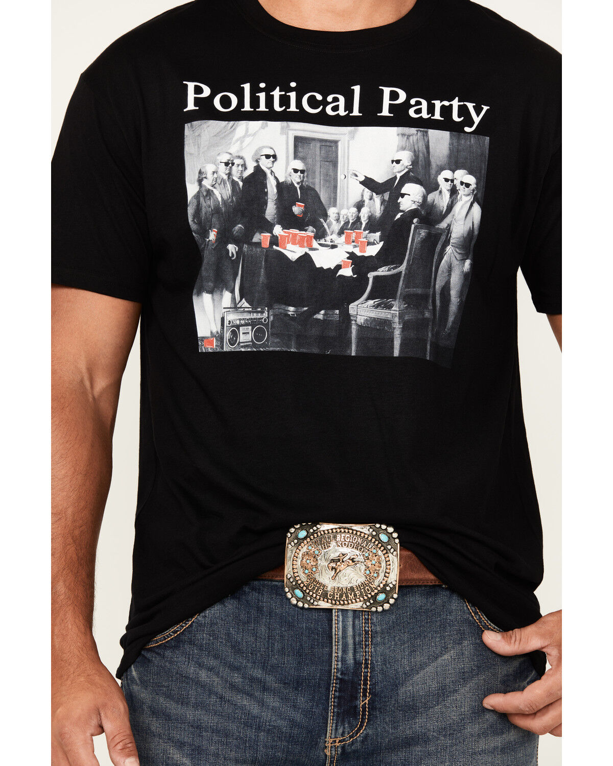 Image #3 - Riot Society Men's Political Party Short Sleeve Graphic T-Shirt, Black, hi-res