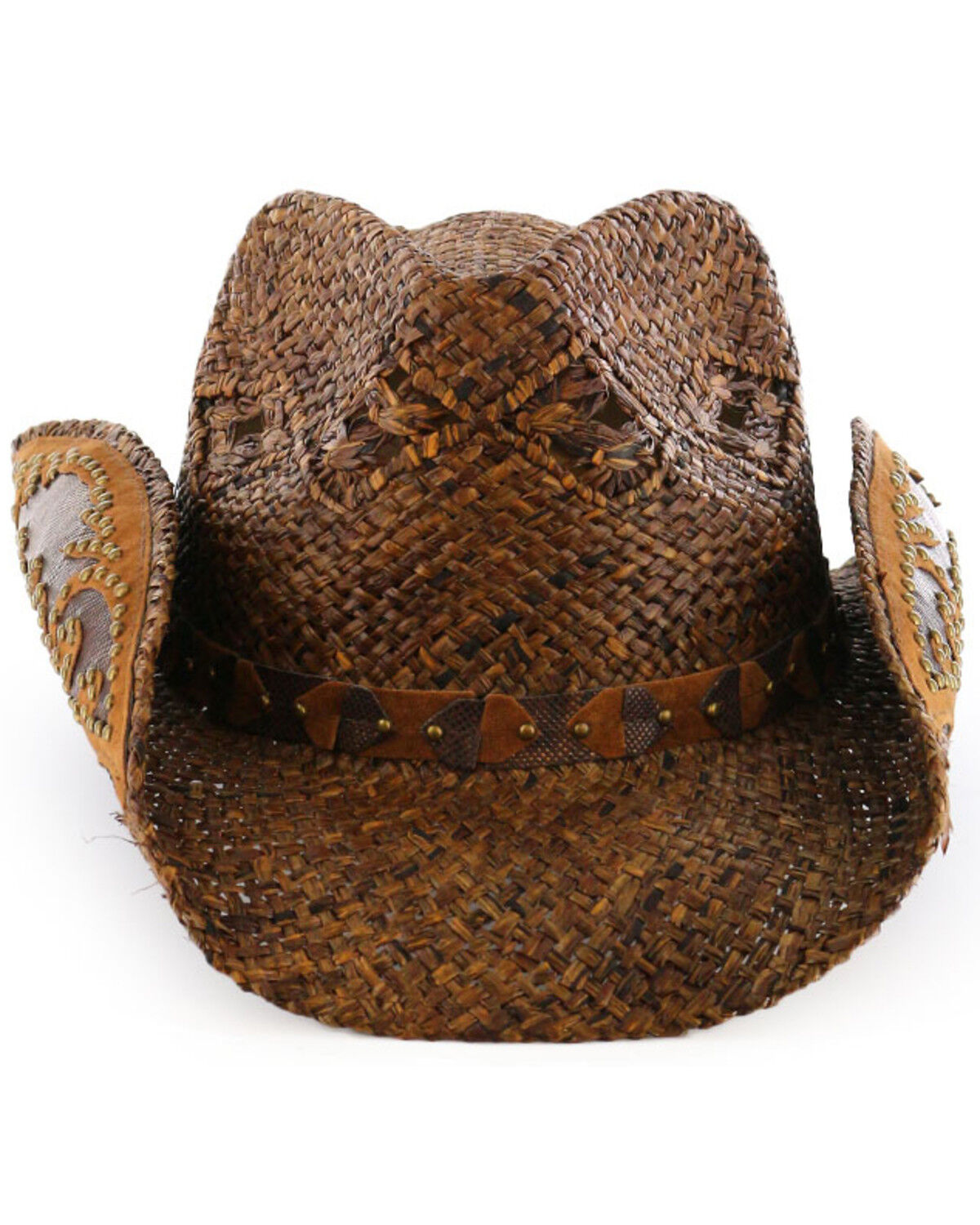 Image #2 - Shyanne Women's Embellished Straw Cowboy Hat, Brown, hi-res