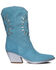 Image #2 - Golo Women's Mae Western Boots - Pointed Toe, Blue, hi-res