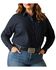 Image #1 - Ariat Women's Cow Print Wrinkle Resist Team Kirby Long Sleeve Button-Down Stretch Western Shirt - Plus , Black, hi-res
