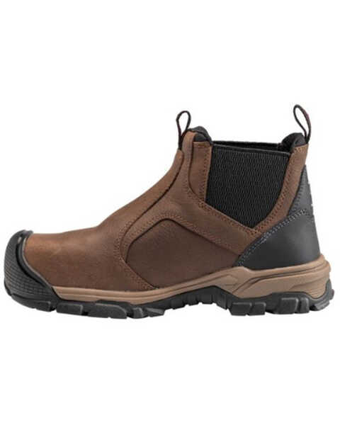 Image #3 - Avenger Men's Ripsaw Romeo Waterproof Pull On Chelsea Work Boots - Alloy Toe, Brown, hi-res