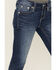 Image #3 - Shyanne Women's Embroidered Dark Wash Mid Rise Bootcut Stretch Denim Jeans, Dark Wash, hi-res