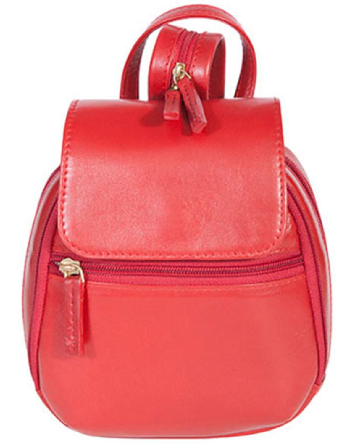 Scully Women's Poppi Leather Mini Backpack, Red, hi-res