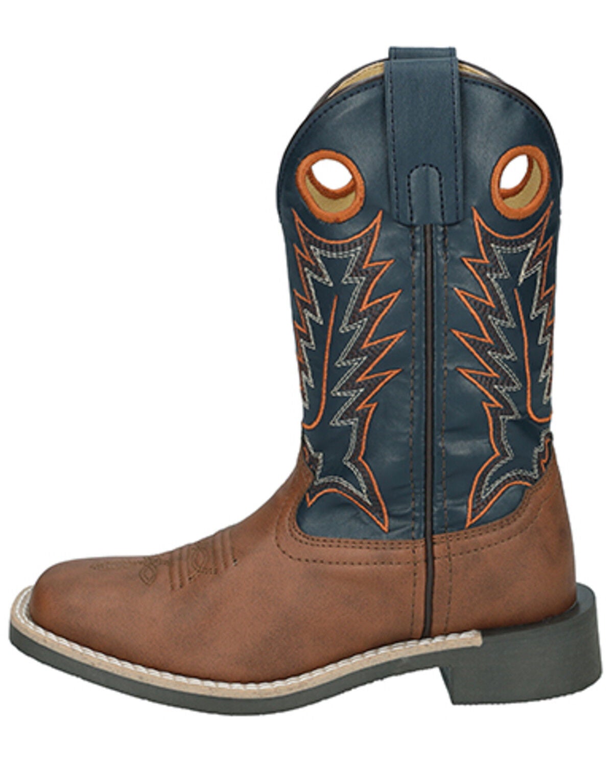 Image #3 - Smoky Mountain Little Boys' El Paso Western Boots - Broad Square Toe, Brown, hi-res