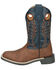 Image #3 - Smoky Mountain Little Boys' El Paso Western Boots - Broad Square Toe, Brown, hi-res