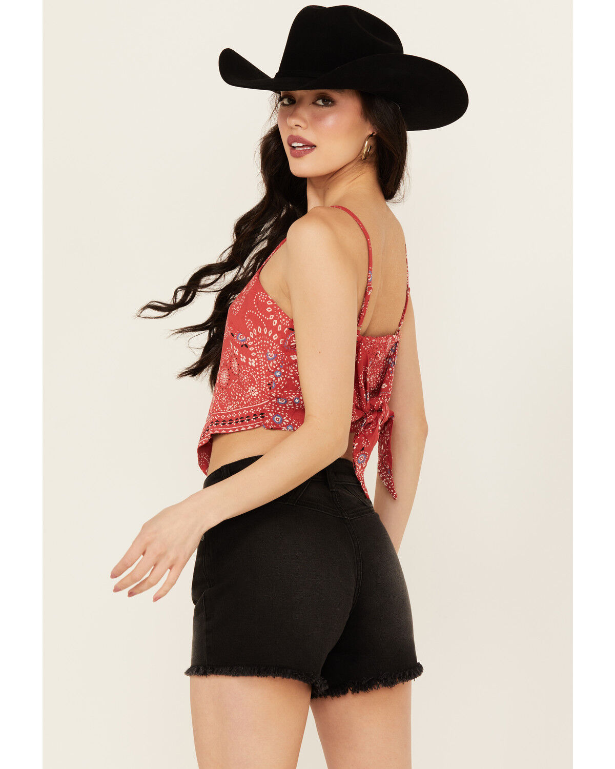 Image #4 - Angie Women's Bandana Print Top, , hi-res