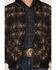 Image #3 - Rock & Roll Denim Men's Southwestern Print Bomber Jacket, Charcoal, hi-res
