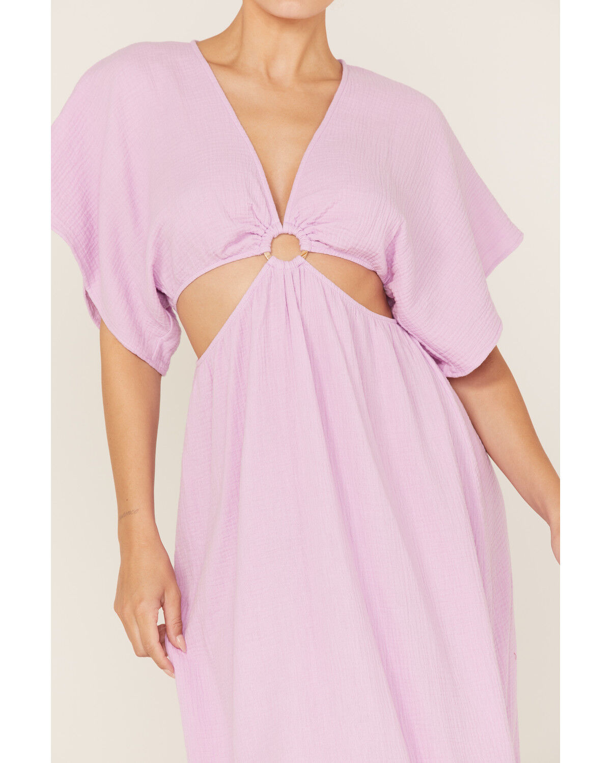 Image #3 - Show Me Your Mumu Women's Dana Cut-Out Midi Dress, Periwinkle, hi-res