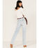 Image #3 - Rolla's Women's Light Wash High Rise Classic Straight Jeans, Blue, hi-res