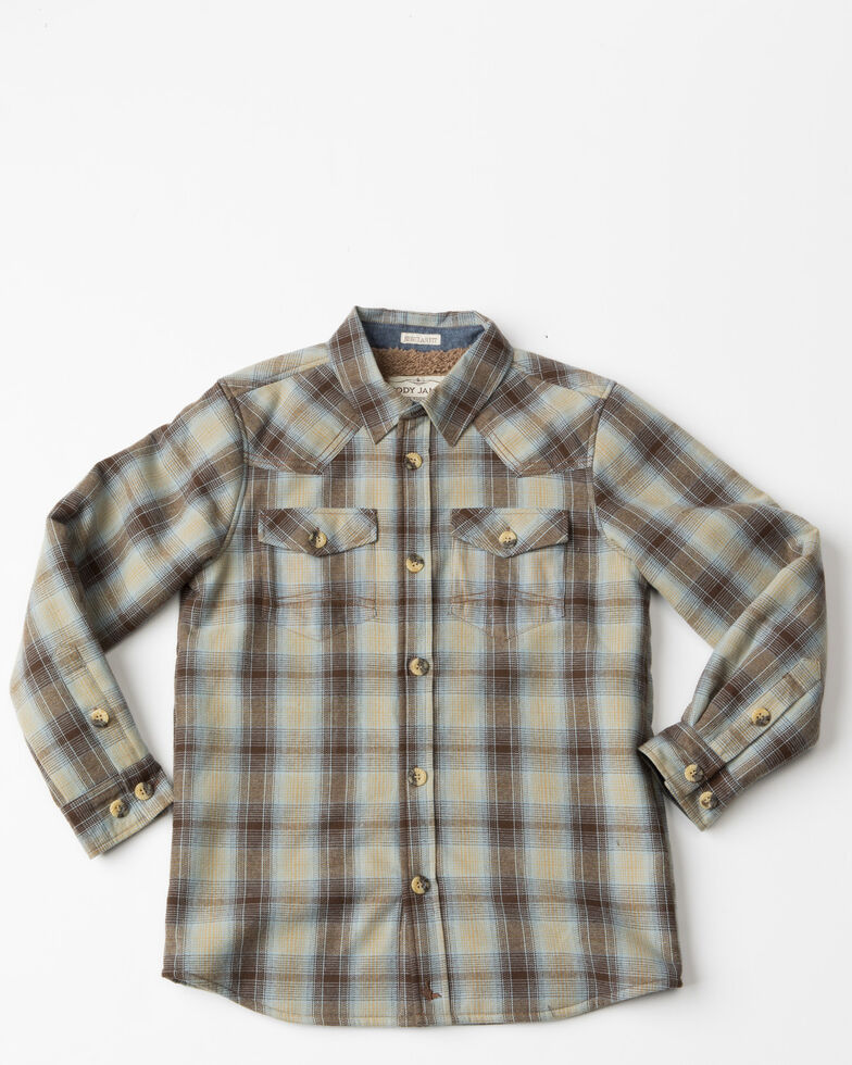 Cody James Boys Flannel Sherpa Lined Shirt Jacket Country Outfitter