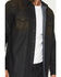 Image #3 - Moonshine Spirit&reg; Men's Wax Coated Denim Long Sleeve Snap Western Shirt, Dark Wash, hi-res